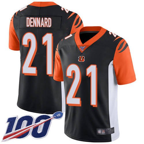 Cincinnati Bengals Limited Black Men Darqueze Dennard Home Jersey NFL Footballl #21 100th Season Vapor Untouchable->cincinnati bengals->NFL Jersey